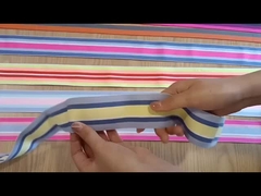 A faixa elástica colorida elástica feita sob encomenda de alta qualidade prende com correias a faixa elástica macia